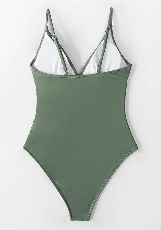 Solid Burgundy Shirring One-piece